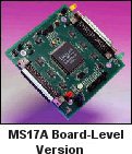 The Series 80 models are backward compatible with older versions of SCSI. The board-level version MODEL MS17 is sized to fit in a standard 5.25' drive bay. Does not consume a SCSI ID